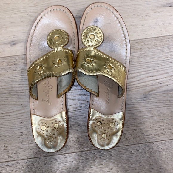 Jack Rogers gold 8.5 sandals - Picture 1 of 4
